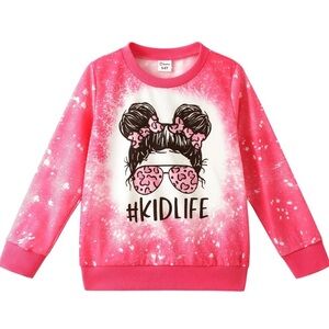 PATPAT/#KIDLIFE/Girls Graphic Sweatshirt/Size: 11-12 Y